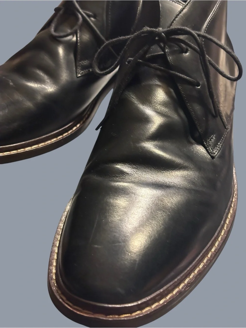 Cole Haan Black Leather Chukka Boots